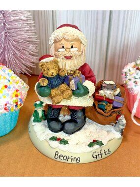 Vtg 1998 Zingle Berry Bearing Gifts Santa Claus Vintage @1998 Figurine S8